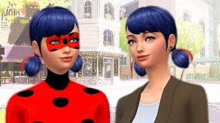 CREATING MARINETTE IN THE SIMS 4  The Sims 4 CAS  CC included in desc below [upl. by Andras352]