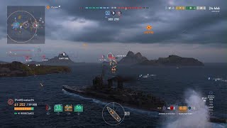 World of Warships Legends  Resistance Div Keeping Blue Team Afloat [upl. by Anilejna624]