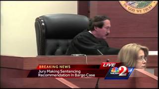 Raw video Jury recommends death penalty for Michael Bargo [upl. by Darnok466]