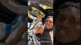 Rafael Leão amp Alexis Saelemaekers listen to Pop Smoke  Rafael Leão Instagram Storie  030521 HD [upl. by Cook]