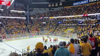 Filip Forsberg scores Bridgestone Arena goes crazy  Red Wings  Predators 3232024 [upl. by Nej]