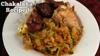 Chakalaka  Recipe 1 Cabbage version [upl. by Duaner209]