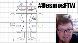 Desmos Art Project Demonstration [upl. by Dnomad]