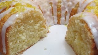 Easy Lemon Yogurt Pound Cake w Lemon Glaze Icing [upl. by Jeddy722]