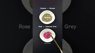 Lets Mixing CeladonBronze amp Rose  Charcoal Grey 🤩 relaxing colorfulmixing artvideo satisfying [upl. by Schlessel]