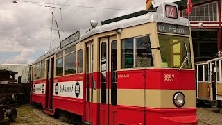 Straßenbahn Hamburger Hochbahn V6E 3657 Alle Zielanzeigen [upl. by Siuqram]