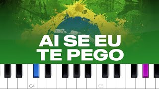 Michel Teló  Ai Se Eu Te Pego piano tutorial [upl. by Weitman]