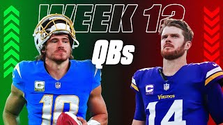 Start Em Sit Em QBs Week 12 [upl. by Rudiger49]