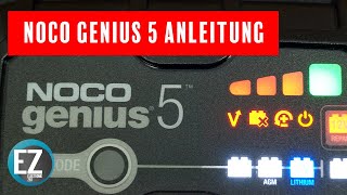 NOCO GENIUS 5 EU Anleitung Modus einstellen und auf was ihr unbedingt achten müsst [upl. by Seabrooke]