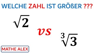 Welche der beiden Zahlen ist größer   Potenzgesetze  Mathe Rätsel  Mathe Tricks  Mathe Alex [upl. by Ellennad]