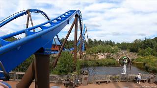 Fēnix Wing Coaster at Toverland in the Netherlands POV from the front seat on a BampM roller coaster [upl. by Eoin]