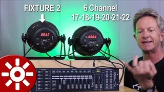 How to program DMX lights for beginners simple lesson [upl. by Llerrahs]