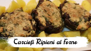 Carciofi ripieni con mollica al forno SENZA FRITTURA [upl. by Yggep265]