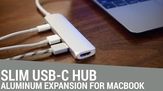 Satechis Slim USBC Hub Adds Much Needed Expansion to the MacBook [upl. by Helfant564]