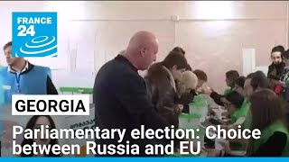 Georgia goes to polls Choice between Russia and democratic EU • FRANCE 24 English [upl. by Ecnaralc711]