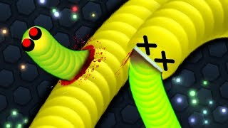 Slitherio BEST TROLLING MOMENTS OF ALL TIME Epic Slitherio Troll Snake Gameplay [upl. by Ahcsas]