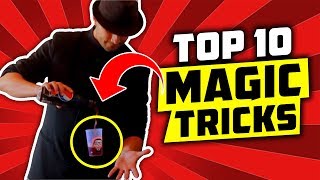 WOW TOP 10 BEST Magic Tricks That You Can Do [upl. by Maurilla691]