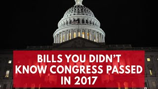 Bills you didnt know Congress passed in 2017 [upl. by Turley181]