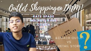 IMM Singapore Shopping Vlog Coach Outlet Vs Retail Store [upl. by Danielle439]