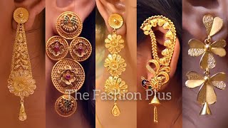 Latest 22k Gold Earring Design with Weight and Price TheFashionPlus [upl. by Ydaj415]