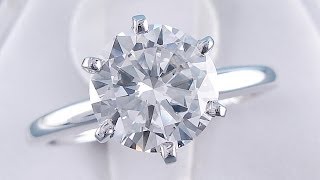 203 ct Round Brilliant Cut H VS2 Diamond Solitaire Ring  BigDiamondsUSA [upl. by Alage851]