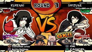 Kurenai VS Shizune INSANE  Naruto Shippuden Ultimate Ninja 4 [upl. by Castora824]