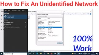 HOW TO FIX UNIDENTIFIED NETWORK IN WINDOWS 11  No Internet Access Windows 11 [upl. by Attenal520]