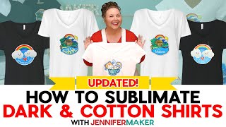 How To Sublimate Dark And Cotton TShirts  Updated For Lasting Results [upl. by Atiloj856]