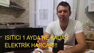 VİGO ELEKTİRİKLİ KONVEKTÖR ISITICI ELEKTRİKLİ ŞÖMİNE 2500 W ISITICI 1 AYDA NE KADAR ELEKTRİK HARCAR [upl. by Airamalegna]