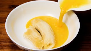 If you have 1 banana and 2 eggs make this 5 minutes recipe for breakfast [upl. by Renrew]