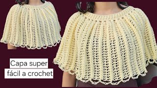 Hermosa Capa a crochet [upl. by Enialem]