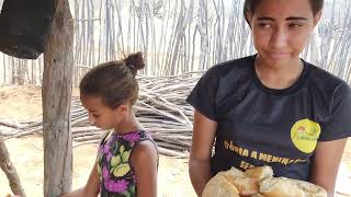 café da manhã para família na casinha de taipa do sertão três riachos [upl. by Basil]