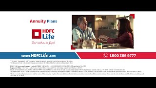 Salary after retirement  Annuity Plans by HDFC Life [upl. by Nodlew234]