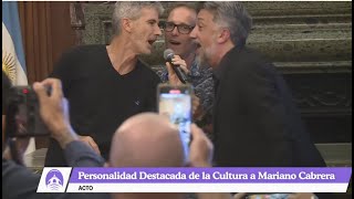 Charly Garcia Corner y Mariano Cabrera reconocidos por la legislatura de la Ciudad [upl. by Arved326]