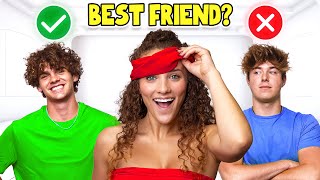 GUESS THE BEST FRIEND BLINDFOLDED EMOTIONAL [upl. by Einej]