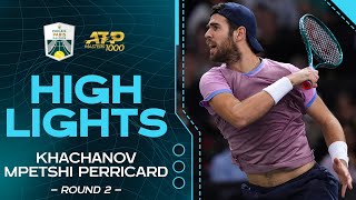 Khachanov v Mpetshi Perricard Round 2 Highlights  Rolex Paris Masters 2024 [upl. by Gnahc]