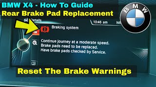 BMW X4 Brake Fault Warnings  F26 Xdrive  How To DIY FIX [upl. by Kciredes]