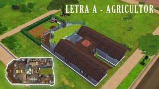 A de AGRICULTOR🧑‍🌾  Reto del Abecedario  Speed Build Sims 4💚 [upl. by Philine493]