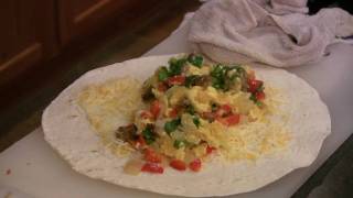 Chef Tees Breakfast Burritos [upl. by Lliw]