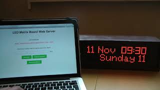 Updated DIY 1024 LED Matrix WiFi Message Board with Web interface [upl. by Erhart219]