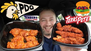 PDQ NEW Nashville Hot Chicken Tenders Review [upl. by Inol437]