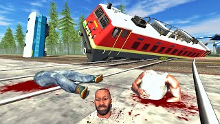 Franklin Train Accident  INDIAN BIKE DRIVING 3D [upl. by Yahiya]