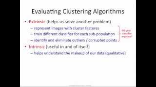 Clustering 7 intrinsic vs extrinsic evaluation [upl. by Josepha]