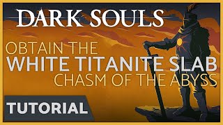 Dark Souls  How to get the White Titanite Slab in the Chasm of the Abyss DLC [upl. by Akinat]