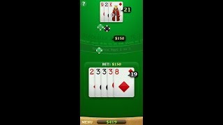 Blackjack by Brainium Studios  classic card game for Android and iOS  gameplay [upl. by Nolrac312]