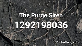 The purge siren Roblox id code working2023 [upl. by Anivel]