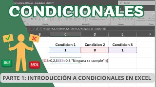 CONDICIONALES Parte 1 Introducción a Condicionales en Excel [upl. by Maribeth45]