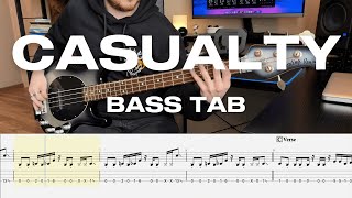 Linkin Park  Casualty  Bass Cover  Play Along Tabs and Notation [upl. by Winn]