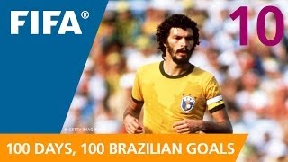 100 Great Brazilian Goals 10 Socrates Spain 1982 [upl. by Okia]