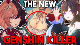 The Next GENSHIN KILLER Azur Promilia Gameplay Trailer  HexJuice Reacts [upl. by Ariak]